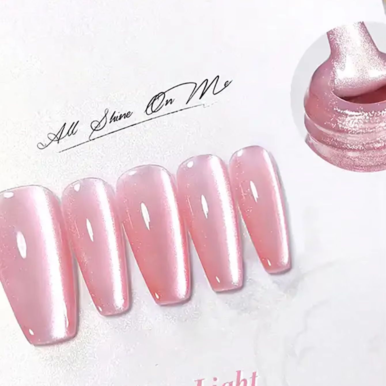 Nail Art Cat Eye Pink - TC 1 Buah Perlengkapan Kuku Seni