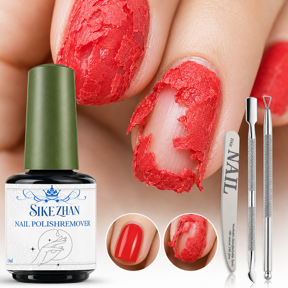 Nail Art Gel Polish - SIKEZHAN Penghilang Gel Cepat Ajaib, Pembersih