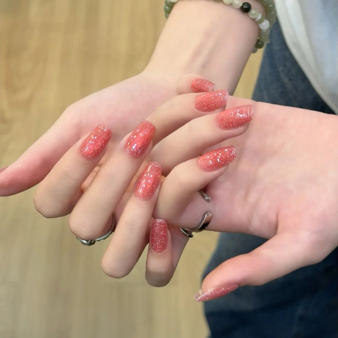 Populer Cat Eye Gel Polish Pem - Nail Art Cat Eye Pink ulasan dan harga