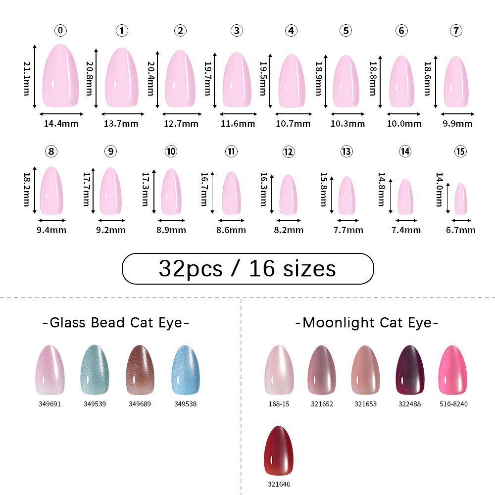 VITAGWX 32 Buah Kuku Palsu Uju - Nail Art Glitter ulasan dan harga