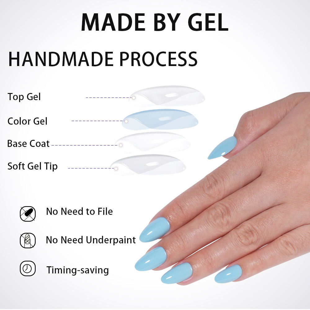 VITAGWX 32 Buah Kuku Palsu Uju - Nail Art Glitter ulasan dan harga