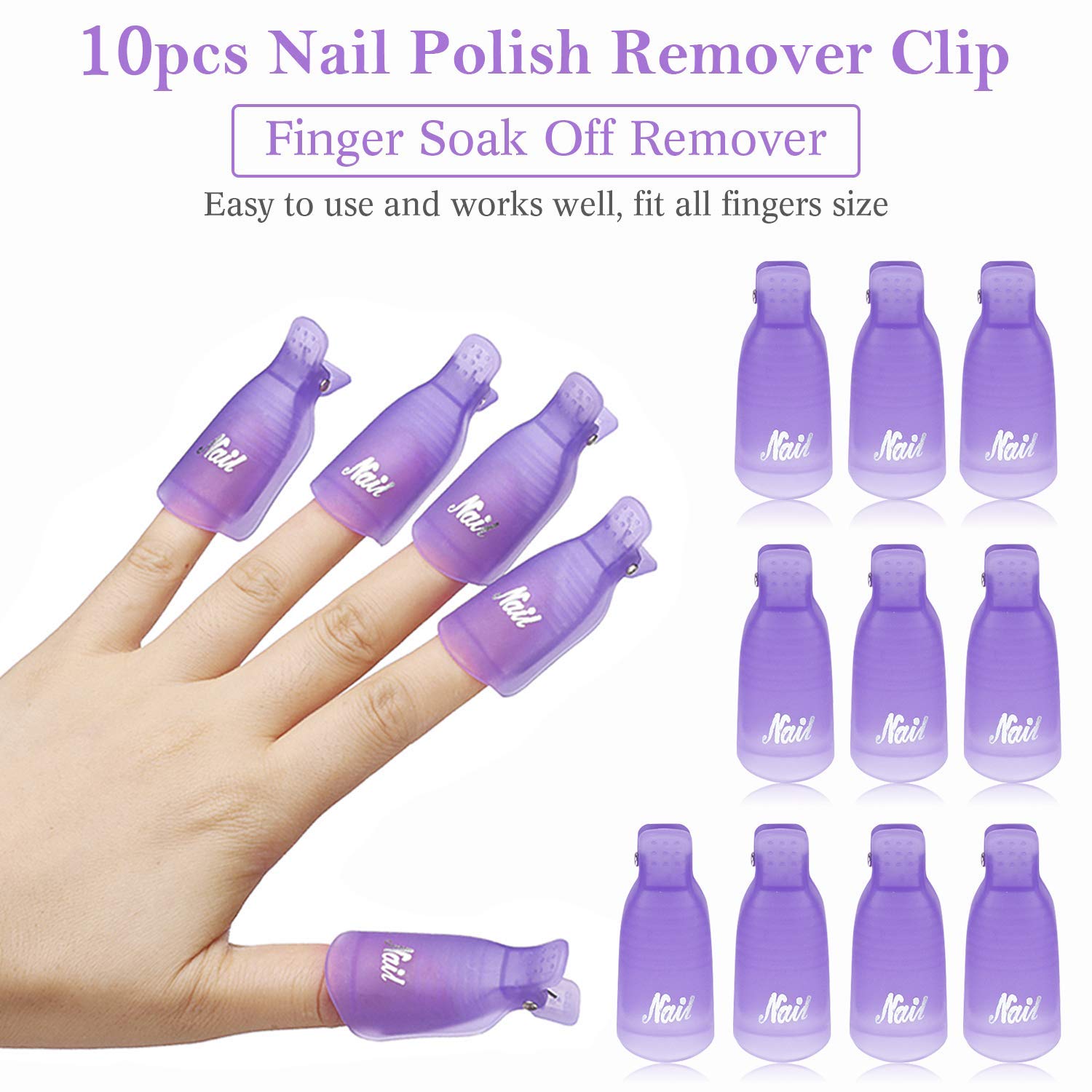10Pcs Penjepit Plastik untuk M - Nail Art Gel Polish ulasan dan harga