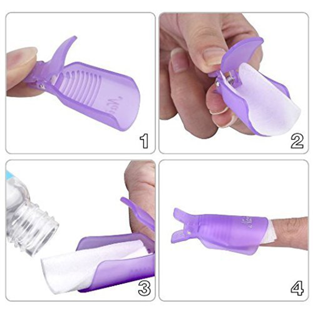 10Pcs Penjepit Plastik untuk M - Nail Art Gel Polish ulasan dan harga