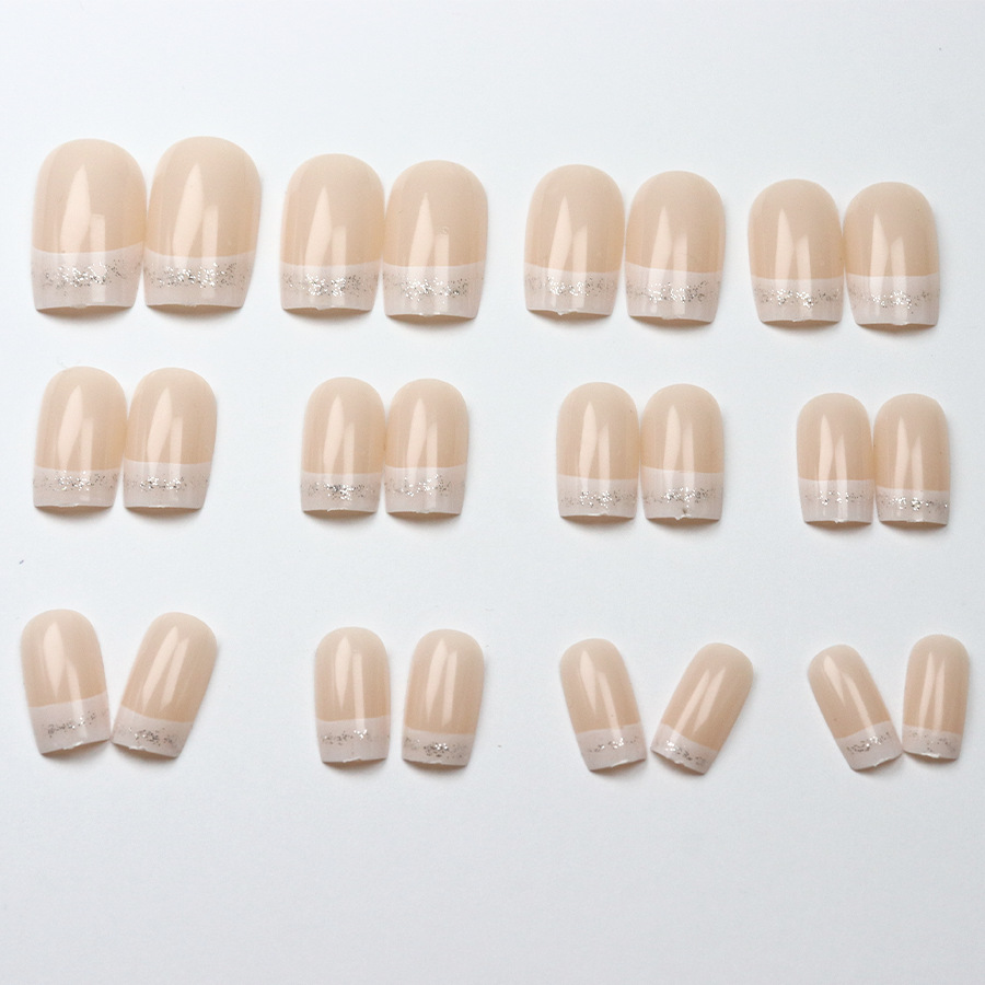 24pcs/set Kuku Palsu Kotak Sed - Nail Art Glitter ulasan dan harga