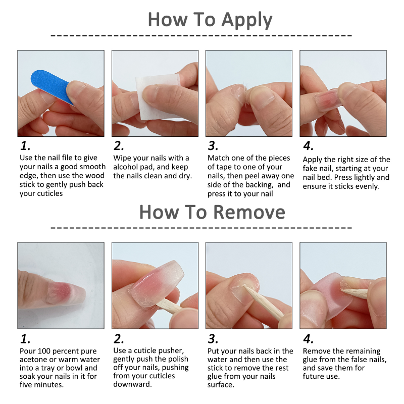 10 Buah Kuku Palsu Buatan Tang - Nail Art Glitter ulasan dan harga