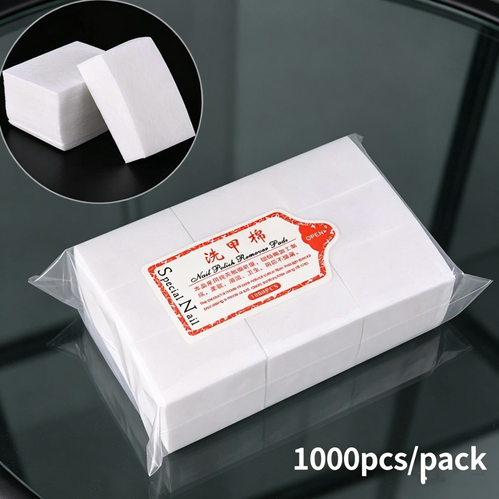 1000Pcs Tisu Kuku Bebas Serat  - Nail Art Gel Polish ulasan dan harga