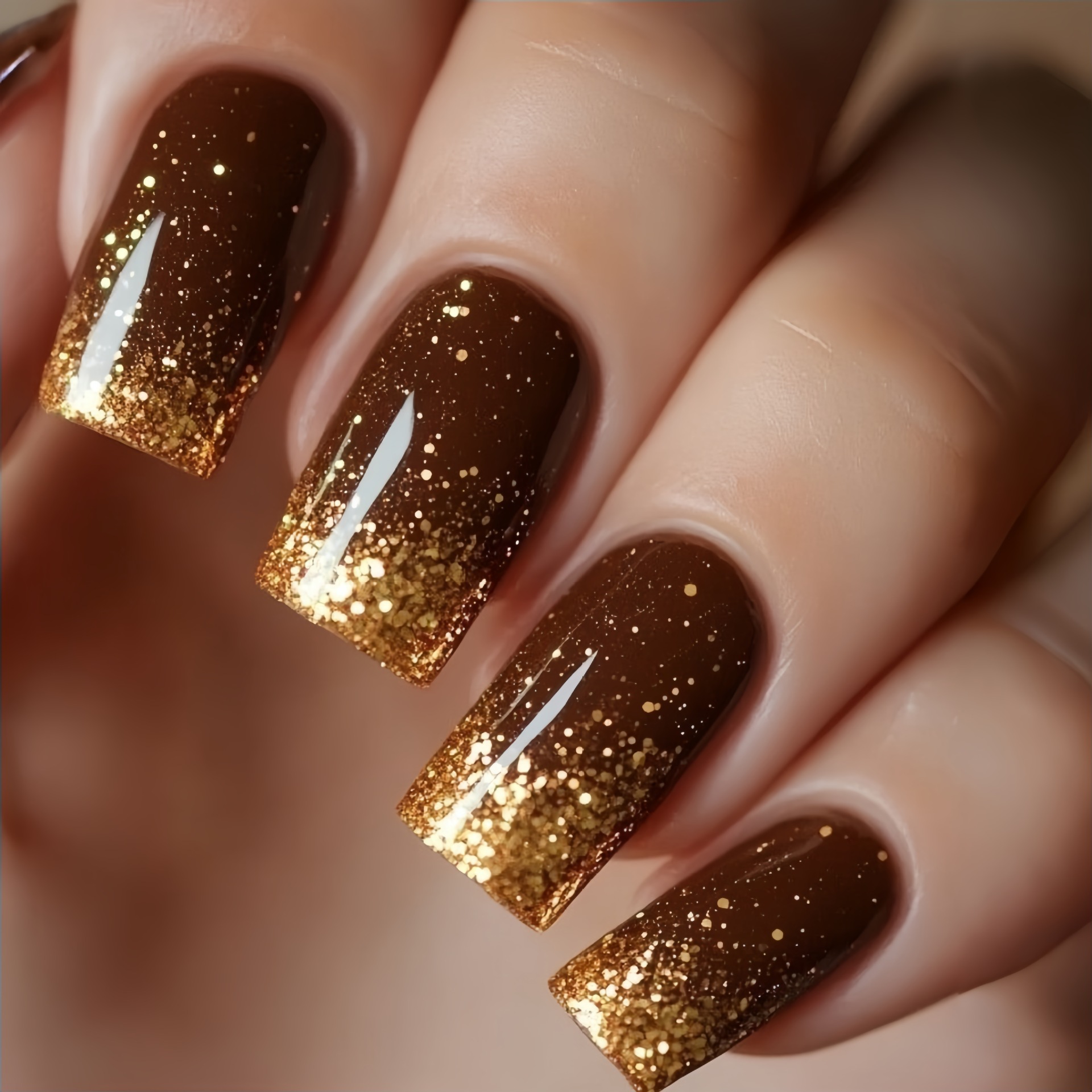 Kuku palsu pendek sedang grada - Nail Art Glitter ulasan dan harga